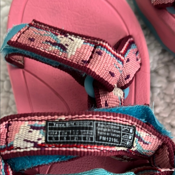 Teva Pink and Blue Sport Sandals with Adjustable Straps - Picture 4 of 4